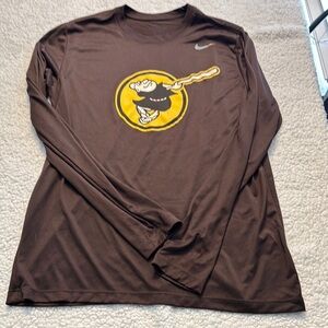 Nike Women’s Brown San Pedro Padres Long Sleeve Dry Fit Tee